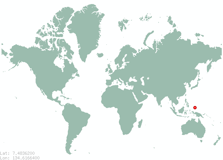 Ngeruikl Hamlet in world map
